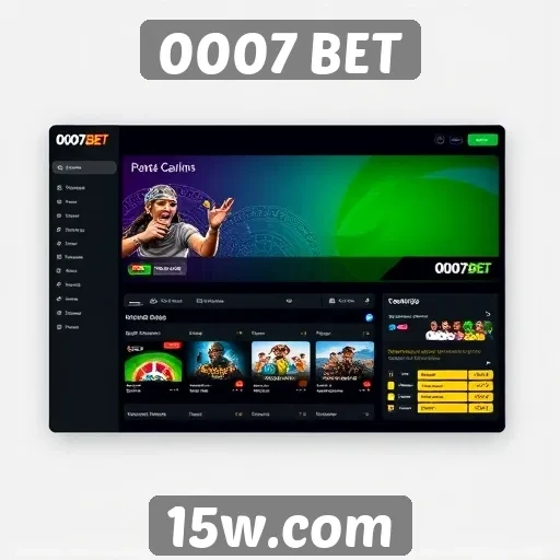 Interface do usuário do 0007 BET é intuitiva
